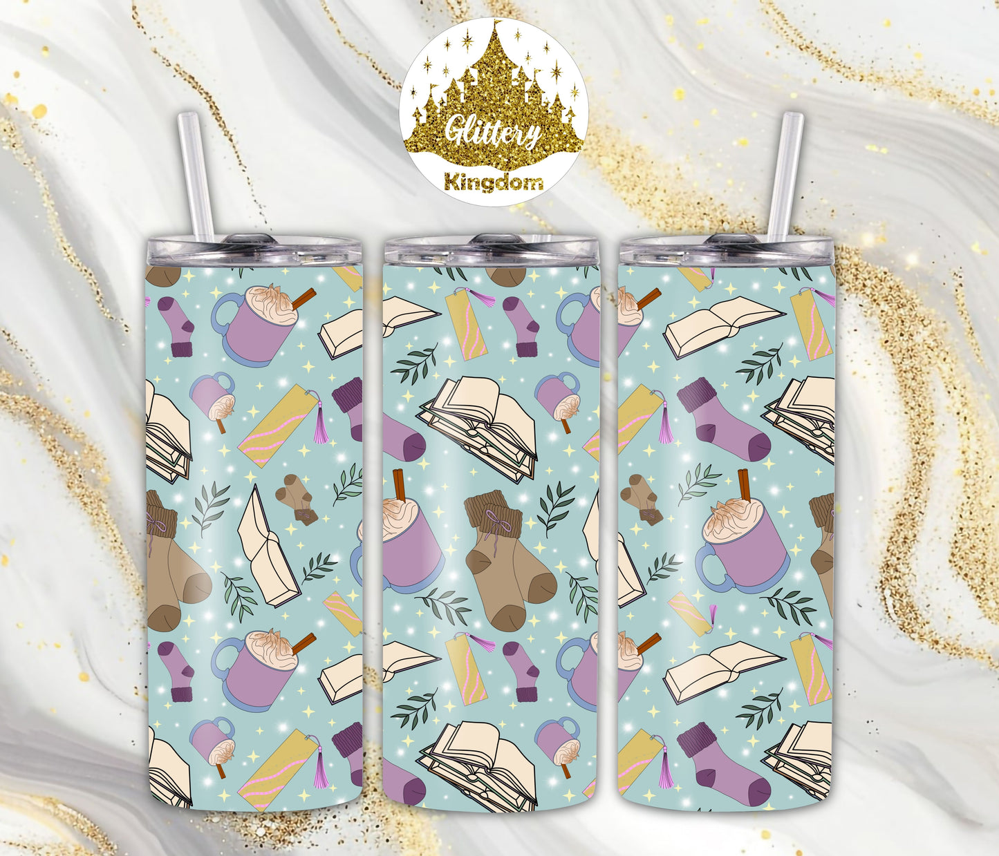 Cozy Reading Weekends 20oz Skinny Tumbler (Customizable)