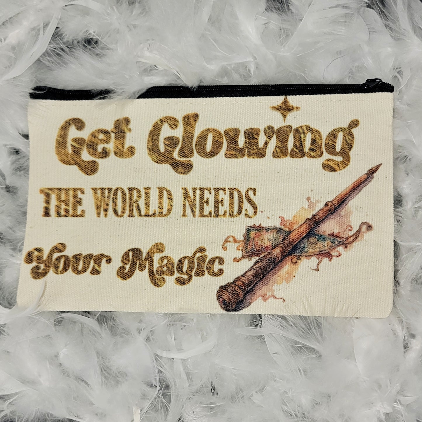 Get Glowing Wand Makeup Bag/ Pencil Case