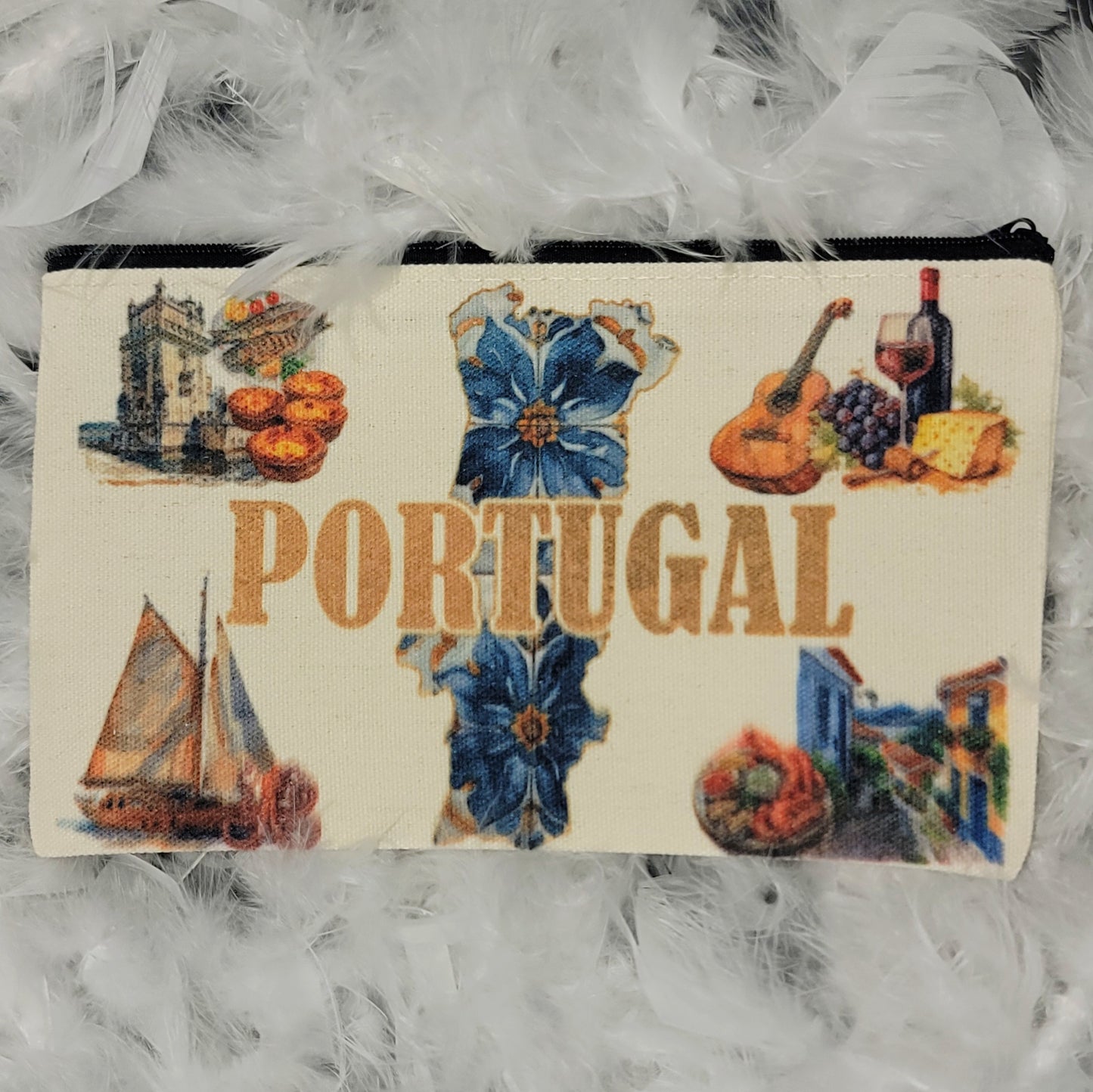 Portugal Makeup Bag/ Pencil Case